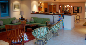 living room, papasan chair